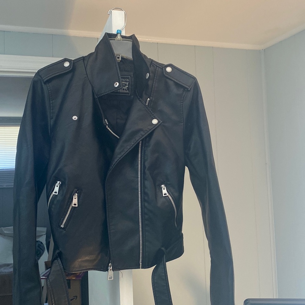 Levi’s Faux Leather Belted Biker Jacket